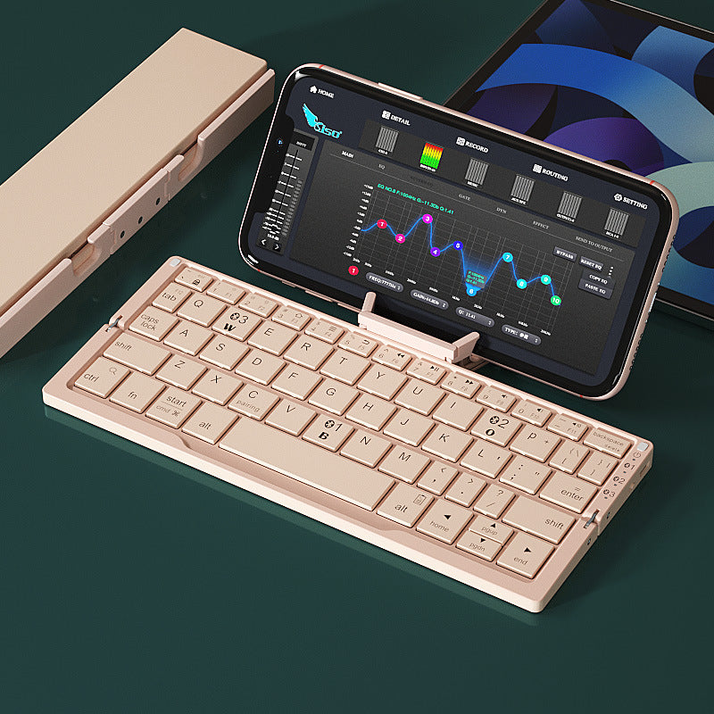 Rechargeable Foldable Wireless Keyboard for Phone & Tablet