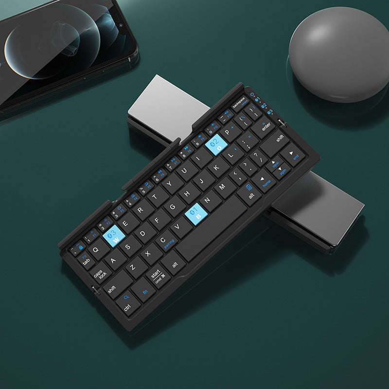 Rechargeable Foldable Wireless Keyboard for Phone & Tablet