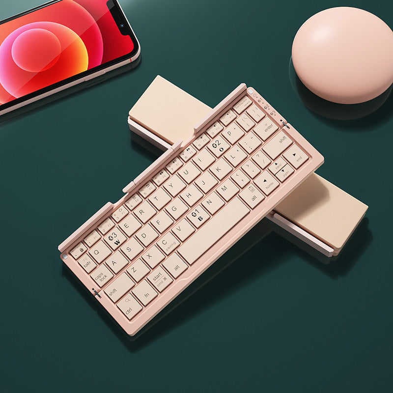 Rechargeable Foldable Wireless Keyboard for Phone & Tablet