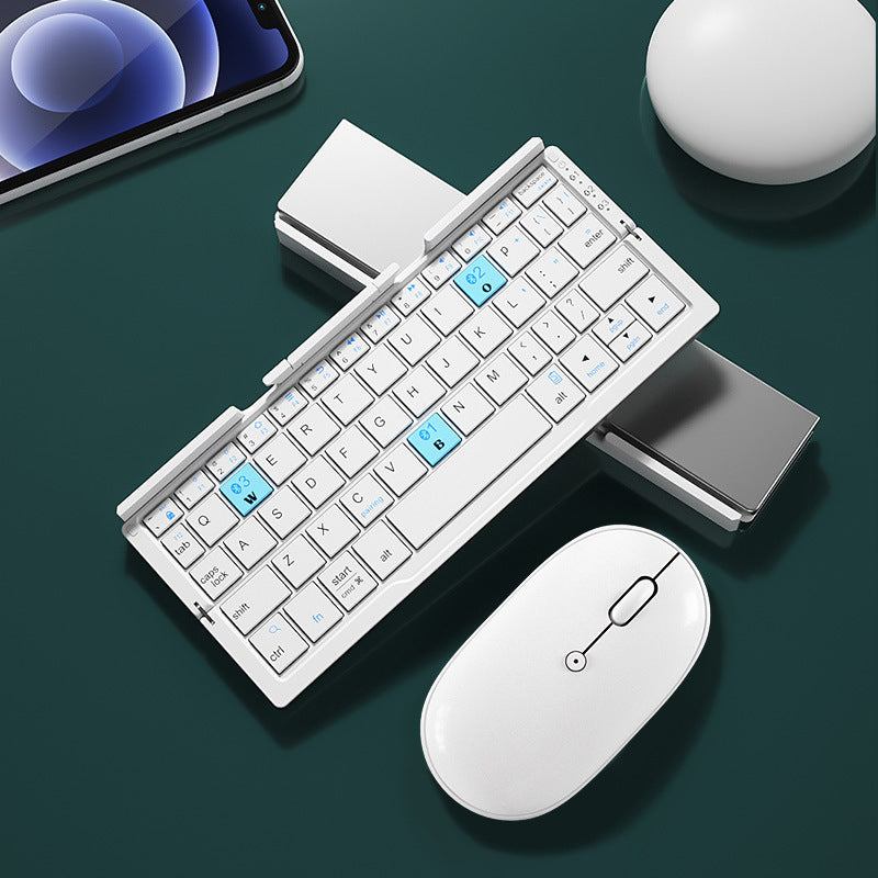Rechargeable Foldable Wireless Keyboard for Phone & Tablet