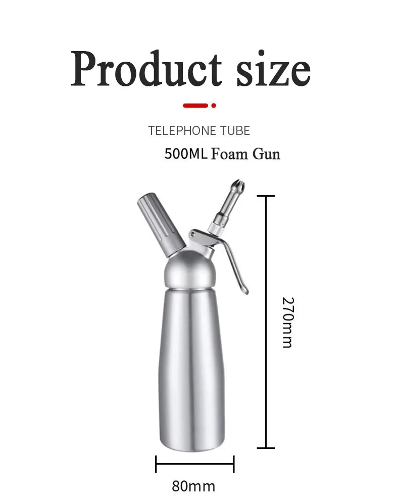 500ml Aluminum Cream Whipper Bottle
