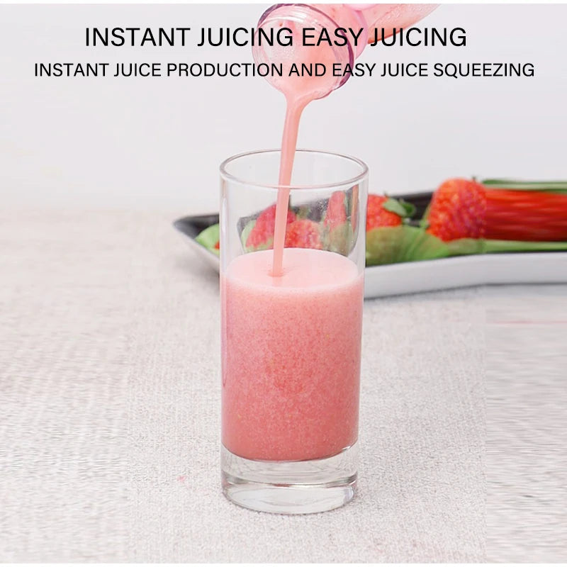 Portable 6-Blade Smoothie Blender Bottle