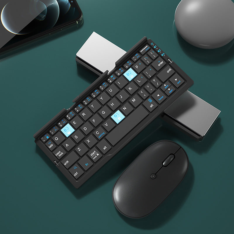 Rechargeable Foldable Wireless Keyboard for Phone & Tablet